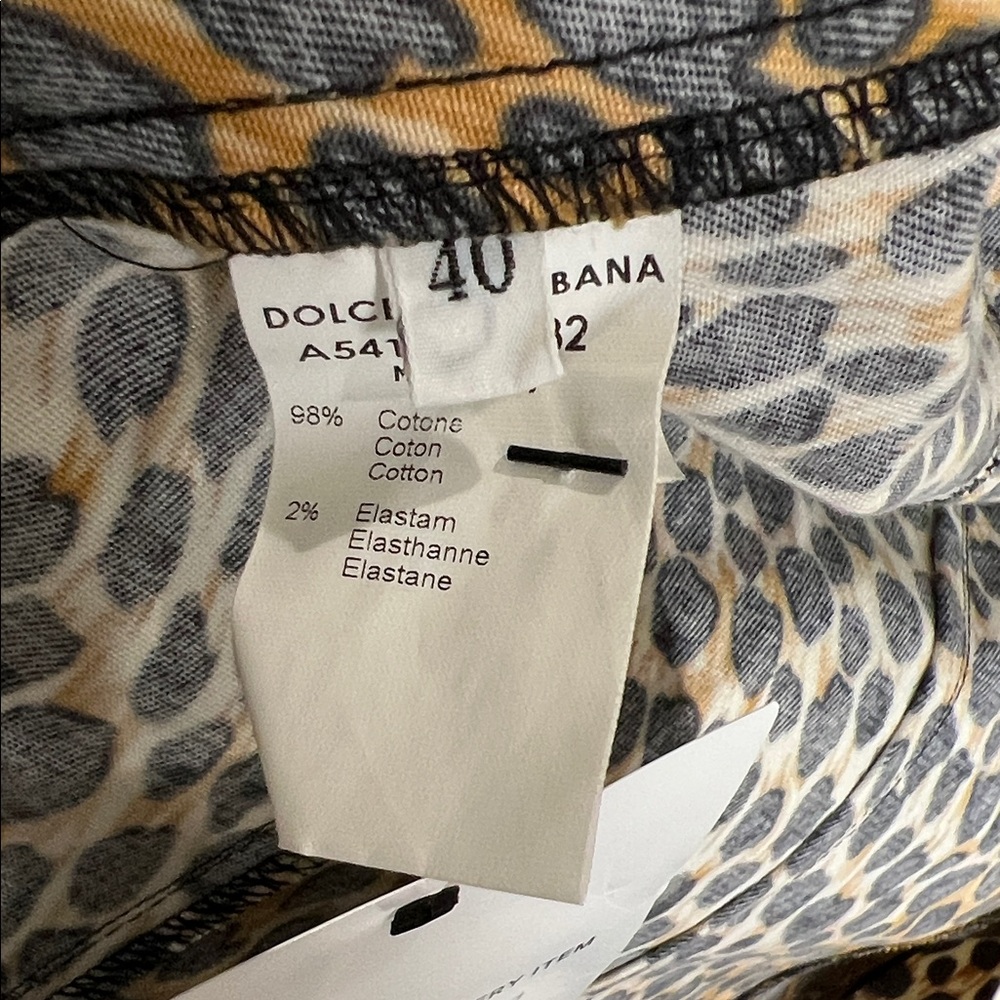 Dolce & Gabbana Animal Print Cheetah Jean Jacket - Picture 5 of 9